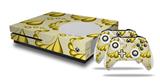WraptorSkinz Decal Skin Wrap Set works with 2016 and newer XBOX One S Console and 2 Controllers Petals Yellow