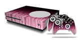 WraptorSkinz Decal Skin Wrap Set works with 2016 and newer XBOX One S Console and 2 Controllers Fire Pink