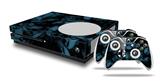 WraptorSkinz Decal Skin Wrap Set works with 2016 and newer XBOX One S Console and 2 Controllers Skulls Confetti Blue