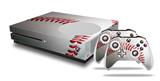 WraptorSkinz Decal Skin Wrap Set works with 2016 and newer XBOX One S Console and 2 Controllers Baseball