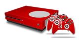 WraptorSkinz Decal Skin Wrap Set works with 2016 and newer XBOX One S Console and 2 Controllers Solids Collection Red