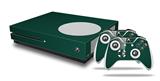 WraptorSkinz Decal Skin Wrap Set works with 2016 and newer XBOX One S Console and 2 Controllers Solids Collection Hunter Green