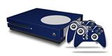 WraptorSkinz Decal Skin Wrap Set works with 2016 and newer XBOX One S Console and 2 Controllers Solids Collection Navy Blue