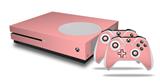 WraptorSkinz Decal Skin Wrap Set works with 2016 and newer XBOX One S Console and 2 Controllers Solids Collection Pink