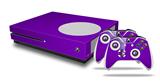WraptorSkinz Decal Skin Wrap Set works with 2016 and newer XBOX One S Console and 2 Controllers Solids Collection Purple