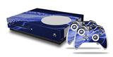 WraptorSkinz Decal Skin Wrap Set works with 2016 and newer XBOX One S Console and 2 Controllers Mystic Vortex Blue