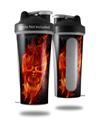 Skin Decal Wrap works with Blender Bottle 28oz Flaming Fire Skull Orange (BOTTLE NOT INCLUDED)