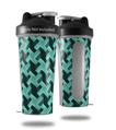 Skin Decal Wrap works with Blender Bottle 28oz Retro Houndstooth Seafoam Green (BOTTLE NOT INCLUDED)