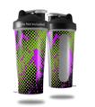 Skin Decal Wrap works with Blender Bottle 28oz Halftone Splatter Hot Pink Green (BOTTLE NOT INCLUDED)