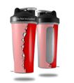 Skin Decal Wrap works with Blender Bottle 28oz Ripped Colors Pink Red (BOTTLE NOT INCLUDED)