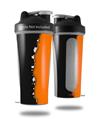 Skin Decal Wrap works with Blender Bottle 28oz Ripped Colors Black Orange (BOTTLE NOT INCLUDED)