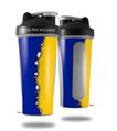 Skin Decal Wrap works with Blender Bottle 28oz Ripped Colors Blue Yellow (BOTTLE NOT INCLUDED)