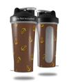 Skin Decal Wrap works with Blender Bottle 28oz Anchors Away Chocolate Brown (BOTTLE NOT INCLUDED)