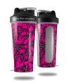 Skin Decal Wrap works with Blender Bottle 28oz Scattered Skulls Hot Pink (BOTTLE NOT INCLUDED)