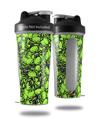 Skin Decal Wrap works with Blender Bottle 28oz Scattered Skulls Neon Green (BOTTLE NOT INCLUDED)