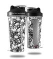 Skin Decal Wrap works with Blender Bottle 28oz Scattered Skulls White (BOTTLE NOT INCLUDED)