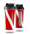 Skin Decal Wrap works with Blender Bottle 28oz Dive Scuba Flag (BOTTLE NOT INCLUDED)