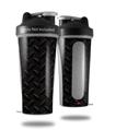 Skin Decal Wrap works with Blender Bottle 28oz Diamond Plate Metal 02 Black (BOTTLE NOT INCLUDED)