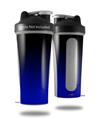 Skin Decal Wrap works with Blender Bottle 28oz Smooth Fades Blue Black (BOTTLE NOT INCLUDED)