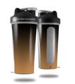 Skin Decal Wrap works with Blender Bottle 28oz Smooth Fades Bronze Black (BOTTLE NOT INCLUDED)