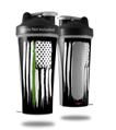 Skin Decal Wrap works with Blender Bottle 28oz Brushed USA American Flag Green Line (BOTTLE NOT INCLUDED)