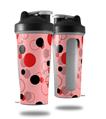 Skin Decal Wrap works with Blender Bottle 28oz Lots of Dots Red on Pink (BOTTLE NOT INCLUDED)