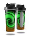 Skin Decal Wrap works with Blender Bottle 28oz Alecias Swirl 01 Green (BOTTLE NOT INCLUDED)