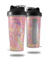 Skin Decal Wrap works with Blender Bottle 28oz Neon Swoosh on Pink (BOTTLE NOT INCLUDED)