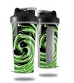 Skin Decal Wrap works with Blender Bottle 28oz Alecias Swirl 02 Green (BOTTLE NOT INCLUDED)