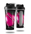 Skin Decal Wrap works with Blender Bottle 28oz Barbwire Heart Hot Pink (BOTTLE NOT INCLUDED)