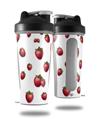 Skin Decal Wrap works with Blender Bottle 28oz Strawberries on White (BOTTLE NOT INCLUDED)