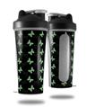 Skin Decal Wrap works with Blender Bottle 28oz Pastel Butterflies Green on Black (BOTTLE NOT INCLUDED)