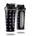 Skin Decal Wrap works with Blender Bottle 28oz Pastel Butterflies Purple on Black (BOTTLE NOT INCLUDED)