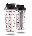 Skin Decal Wrap works with Blender Bottle 28oz Pastel Butterflies Red on White (BOTTLE NOT INCLUDED)