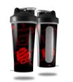 Skin Decal Wrap works with Blender Bottle 28oz Oriental Dragon Red on Black (BOTTLE NOT INCLUDED)