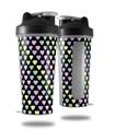 Skin Decal Wrap works with Blender Bottle 28oz Pastel Hearts on Black (BOTTLE NOT INCLUDED)