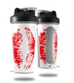 Skin Decal Wrap works with Blender Bottle 28oz Big Kiss Red Lips on White (BOTTLE NOT INCLUDED)