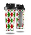 Skin Decal Wrap works with Blender Bottle 28oz Argyle Red and Green (BOTTLE NOT INCLUDED)