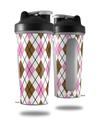 Skin Decal Wrap works with Blender Bottle 28oz Argyle Pink and Brown (BOTTLE NOT INCLUDED)