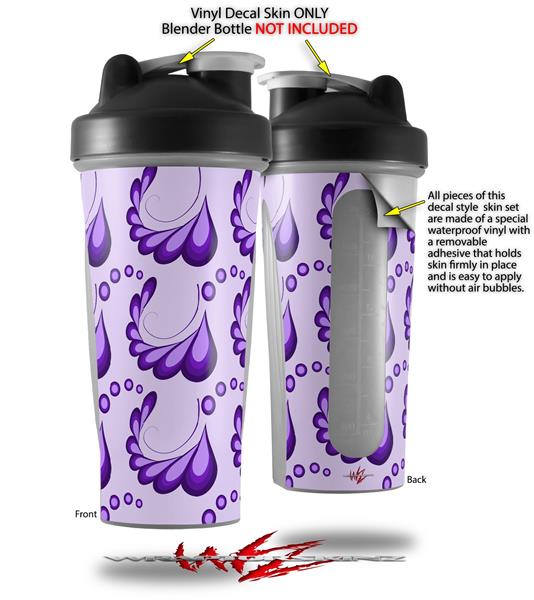 Blender Bottle - 28oz Skins Petals Purple