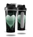 Skin Decal Wrap works with Blender Bottle 28oz Glass Heart Grunge Seafoam Green (BOTTLE NOT INCLUDED)