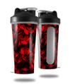 Skin Decal Wrap works with Blender Bottle 28oz Skulls Confetti Red (BOTTLE NOT INCLUDED)