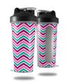 Skin Decal Wrap works with Blender Bottle 28oz Zig Zag Teal Pink Purple (BOTTLE NOT INCLUDED)