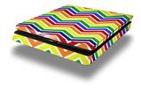 Vinyl Decal Skin Wrap compatible with Sony PlayStation 4 Slim Console Zig Zag Rainbow (PS4 NOT INCLUDED)