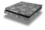 Vinyl Decal Skin Wrap compatible with Sony PlayStation 4 Slim Console Triangle Mosaic Gray (PS4 NOT INCLUDED)