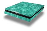 Vinyl Decal Skin Wrap compatible with Sony PlayStation 4 Slim Console Triangle Mosaic Seafoam Green (PS4 NOT INCLUDED)