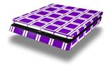 Vinyl Decal Skin Wrap compatible with Sony PlayStation 4 Slim Console Squared Purple (PS4 NOT INCLUDED)