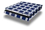 Vinyl Decal Skin Wrap compatible with Sony PlayStation 4 Slim Console Squared Navy Blue (PS4 NOT INCLUDED)