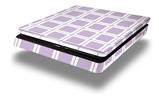 Vinyl Decal Skin Wrap compatible with Sony PlayStation 4 Slim Console Squared Lavender (PS4 NOT INCLUDED)
