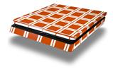 Vinyl Decal Skin Wrap compatible with Sony PlayStation 4 Slim Console Squared Burnt Orange (PS4 NOT INCLUDED)